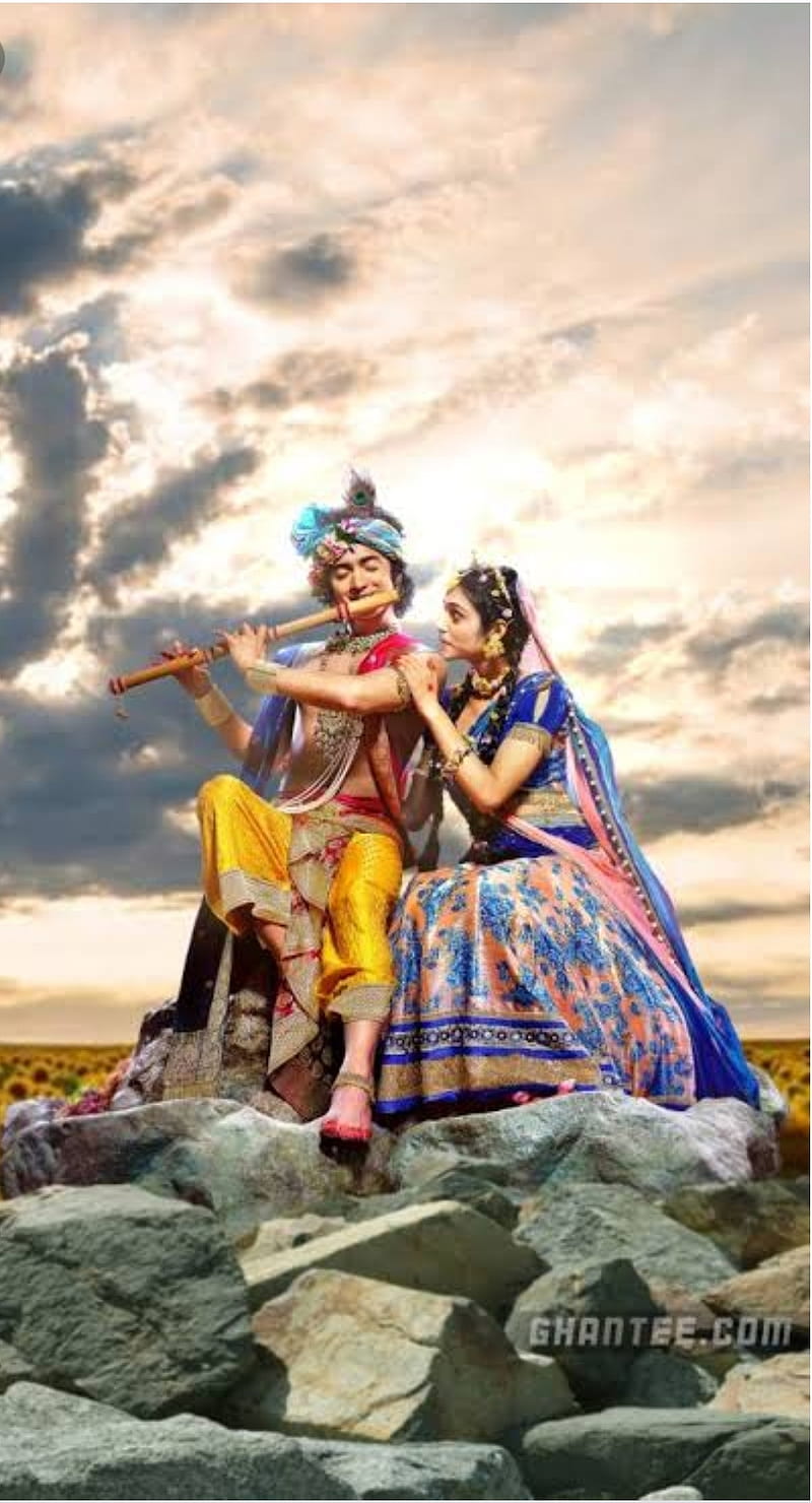 Buy HD File Shri Krishna With Shri Radha 4k High Quality Wallpaper Online  in India  Etsy