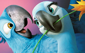 Rio 2 14 Poster Bird Movie Pasare Parrot Macaw Couple Rio 2 Hd Wallpaper Peakpx