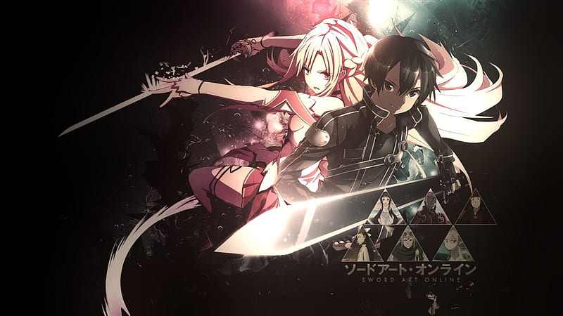 Nam Chính Kirito và nữ Chính Asuna sẽ làm bạn thêm phần yêu thích với Hình nền Sword Art Online tuyệt đẹp, tôn lên sự giàu nét và uyển chuyển của hai nhân vật này.