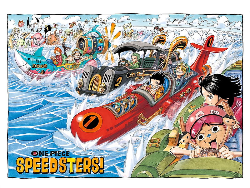 Robin, Sanji, Anime, Luffy, One Piece, Chopper, Color Spread, Manga, HD wallpaper