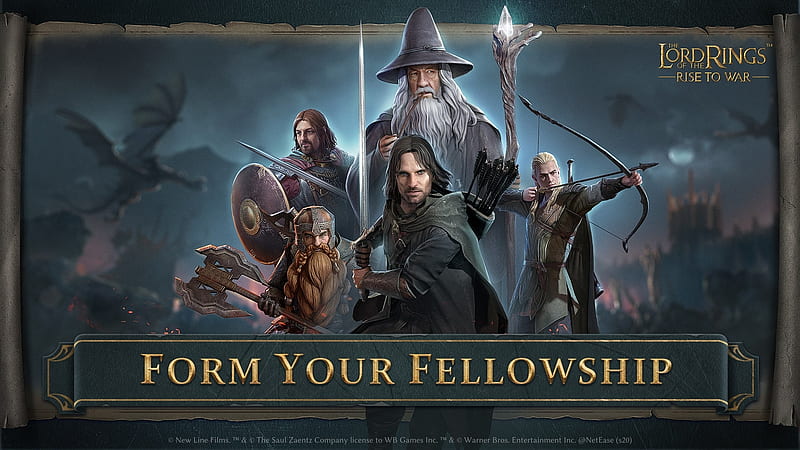 Video Game, The Lord of the Rings: Rise to War, Gandalf , Aragon , Legolas , Gimli, HD wallpaper