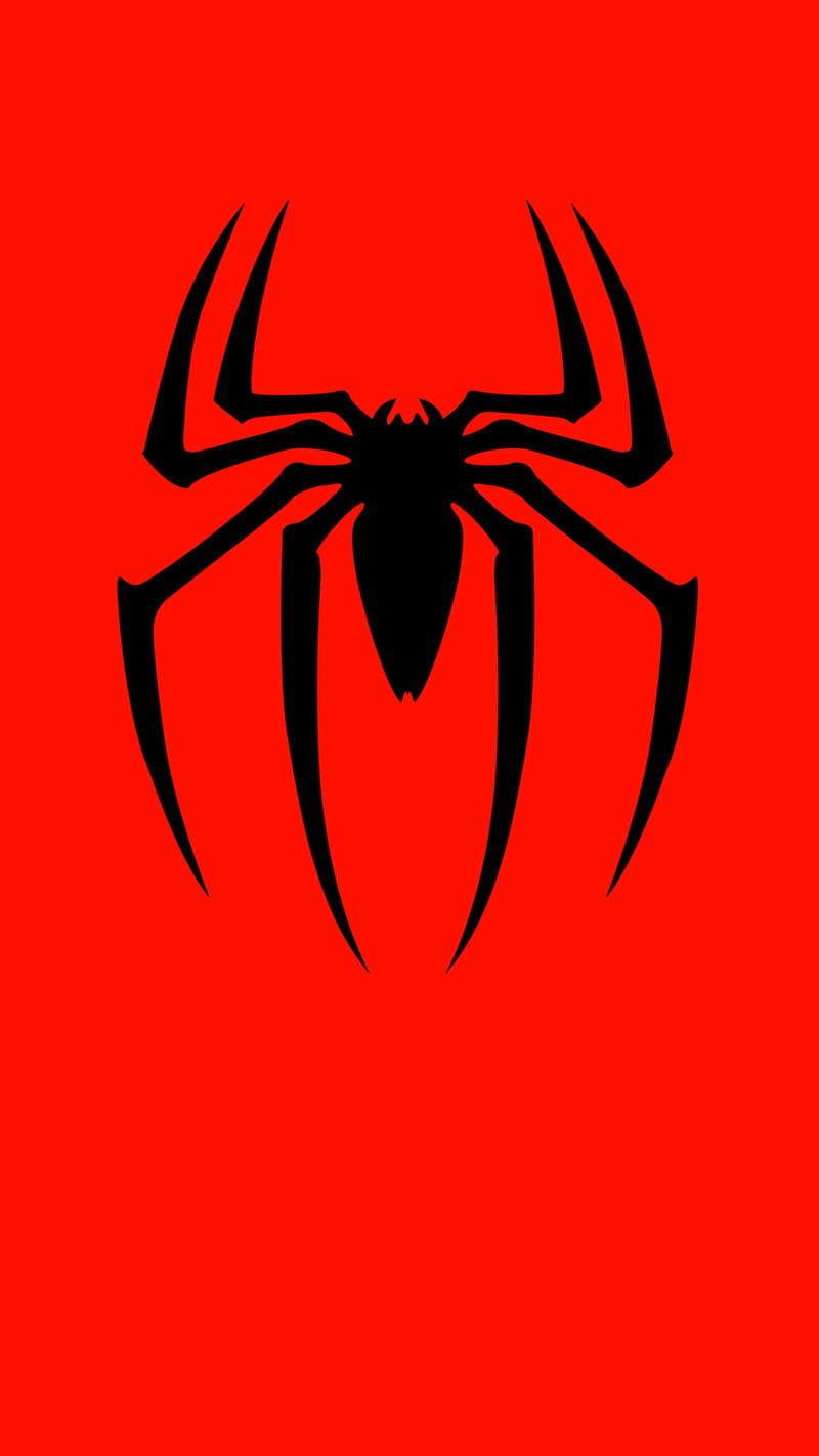 Spider Man Red, abstract, logo, man, marvel, pop, spider, HD phone wallpaper
