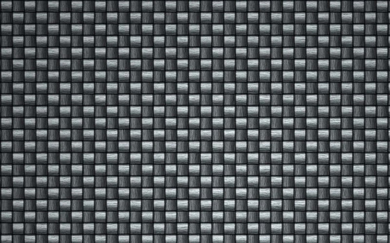 gray carbon background, squares patterns, gray carbon texture, wickerwork textures, carbon patterns, carbon wickerwork texture, lines, carbon backgrounds, gray backgrounds, carbon textures, HD wallpaper