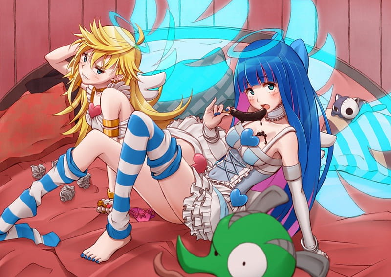 Panty Stocking With Garterbelt, Cant think of a fourth, Stocking, Girl, Wings, HD wallpaper