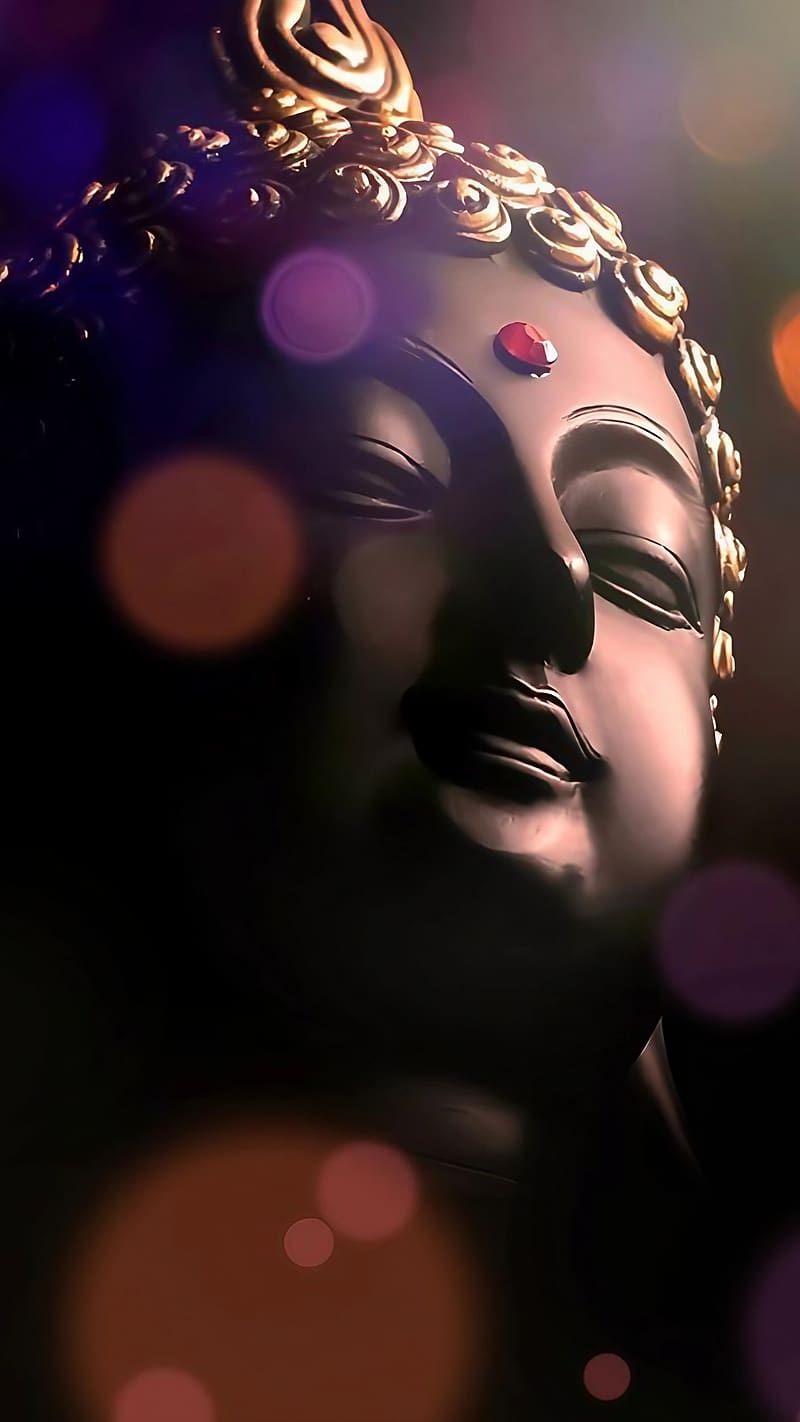 Gautam Buddha , Black Statue Closeup, lord, siddhartha gautama, HD phone wallpaper