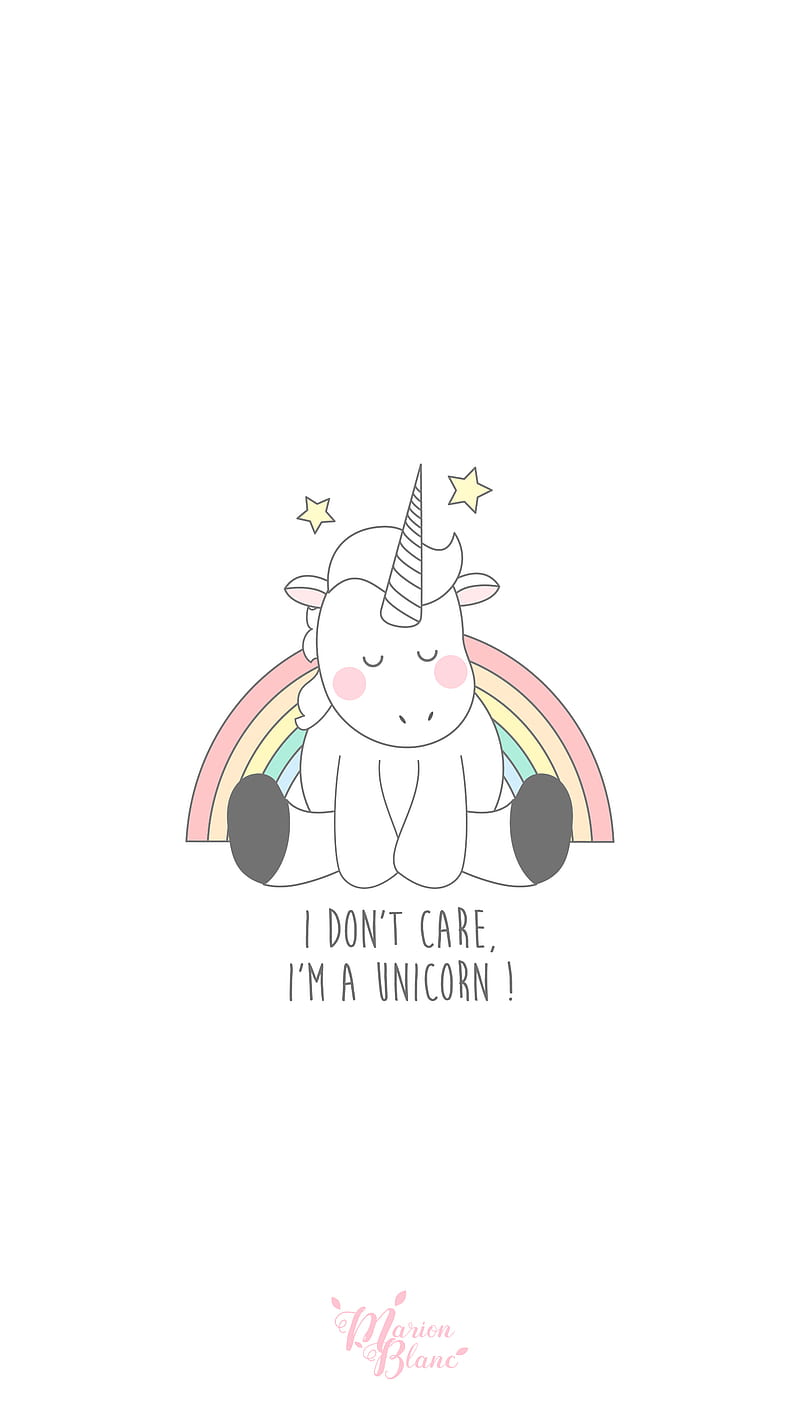 Unicorn, cute, rainbow, HD phone wallpaper