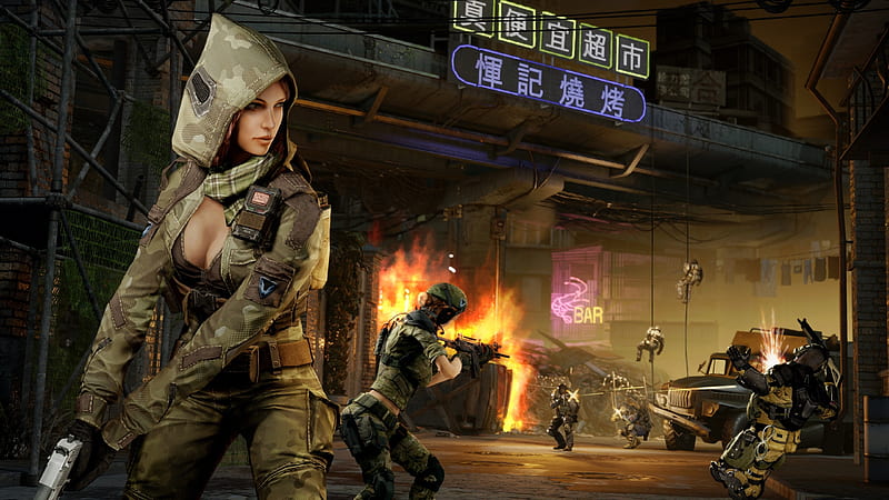 soldier girl, female, gamer, the best, warface, HD wallpaper