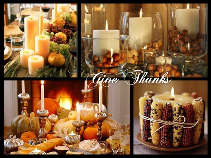~ ღ Give Thanks ღ ~, collage, abstract thanksgiving, HD wallpaper | Peakpx