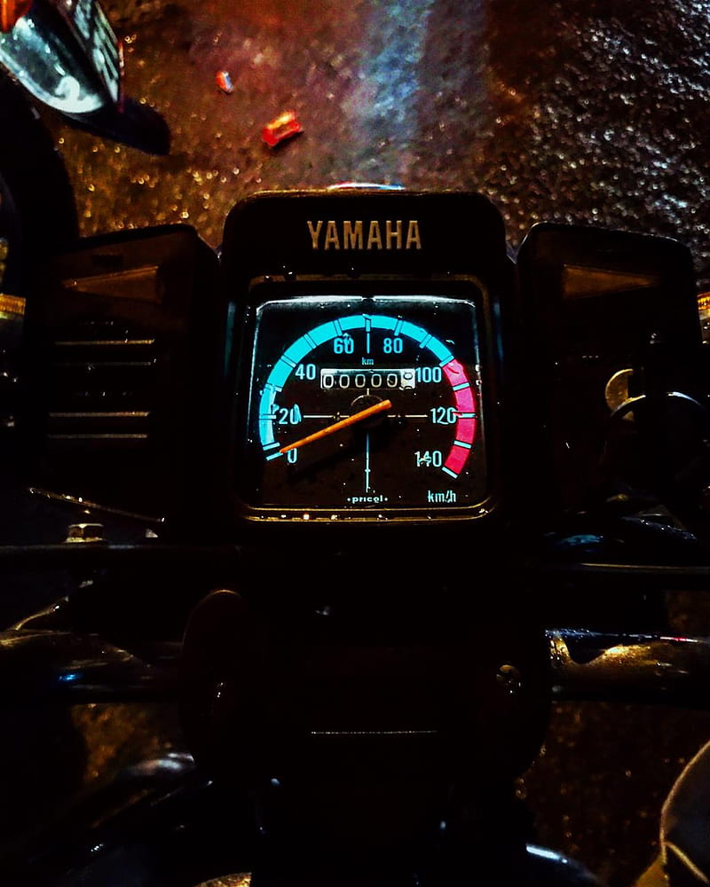 Yamaha Rx dash bord, autos, boost, clock, cogs, logo, meter, need, running, speed, turbo, HD phone wallpaper