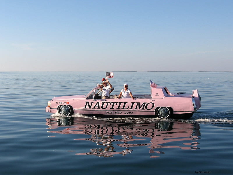 The Nautilimo, Tourist attraction, Florida Keys, Power boat, Florida, HD wallpaper