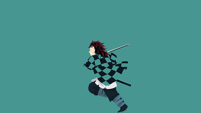 Download Experience the Action and Adventure of Demon Slayer Minimalist  Wallpaper  Wallpaperscom