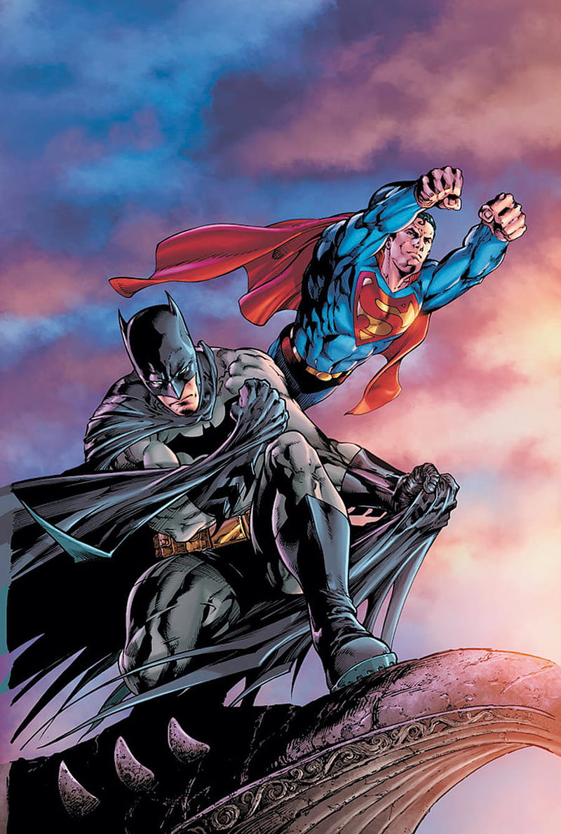 Batman Superman, comics, dc, super, superhero, HD phone wallpaper | Peakpx
