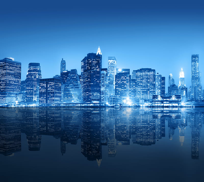 New York, city, night, skyscrapers, usa, HD wallpaper | Peakpx