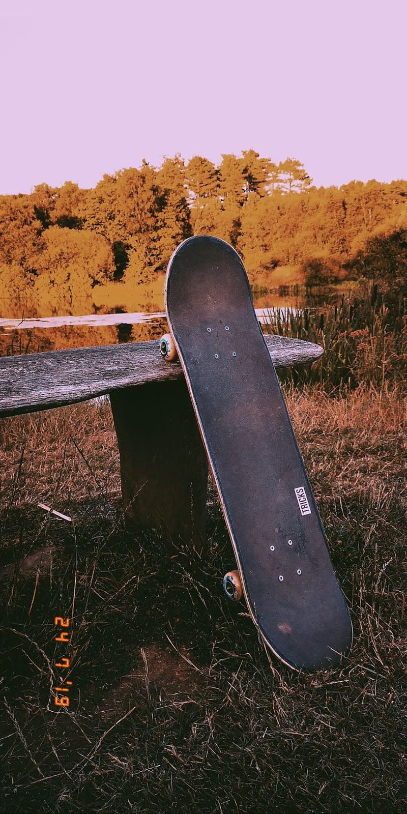 Skateboard, skate, skater, peisaj, HD phone wallpaper