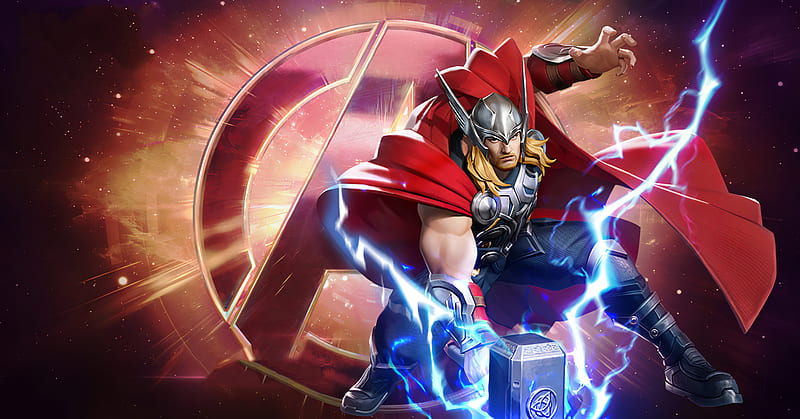 Thor Marvel Super War, marvel-super-war, games, thor, HD wallpaper