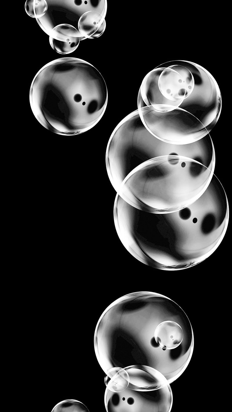 White Bubles, abstract, bubbles, iphone7, iphone7plus, HD phone wallpaper