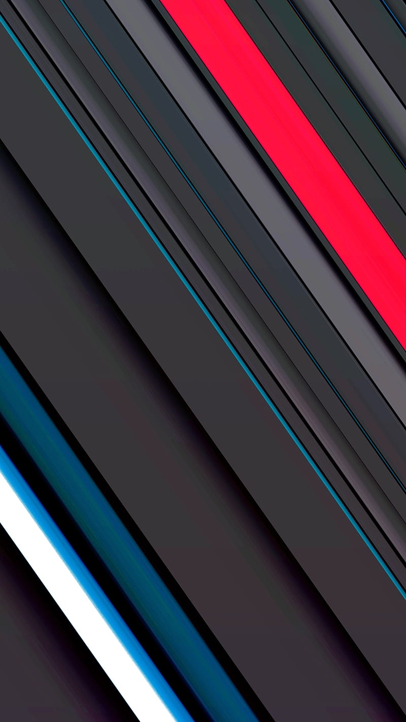 Material design 0349, abstract, black, colors, flat, gray, iphone, lines, minimalism, HD phone wallpaper