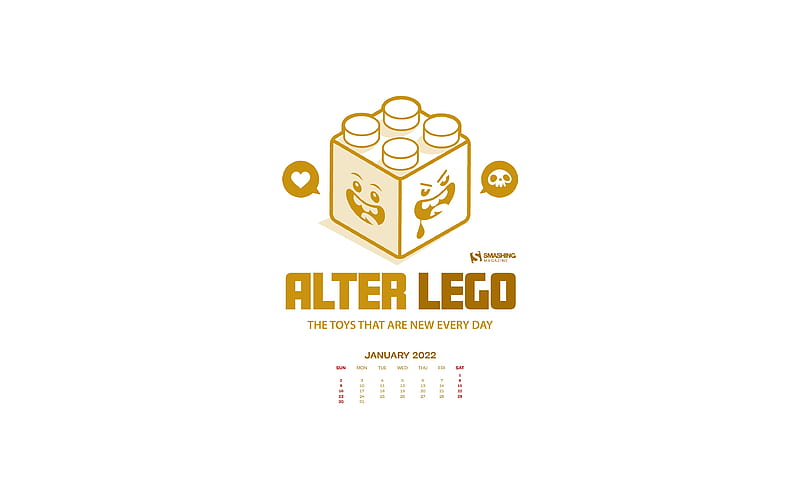 Alter Lego January 2022 Calendar Theme, HD wallpaper