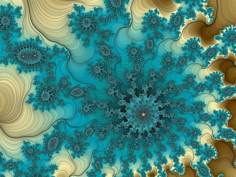 funnel fractal art. jpg, curly, fannedout, lacy, HD wallpaper