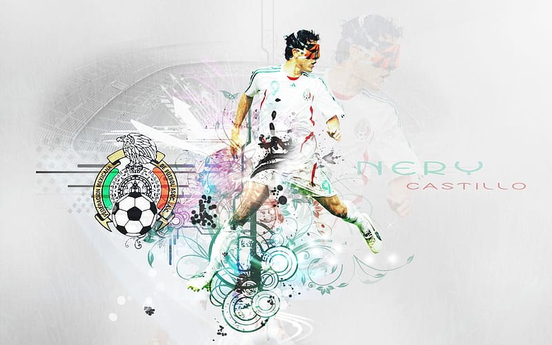 Nery Catillo, soccer, mexico, HD wallpaper