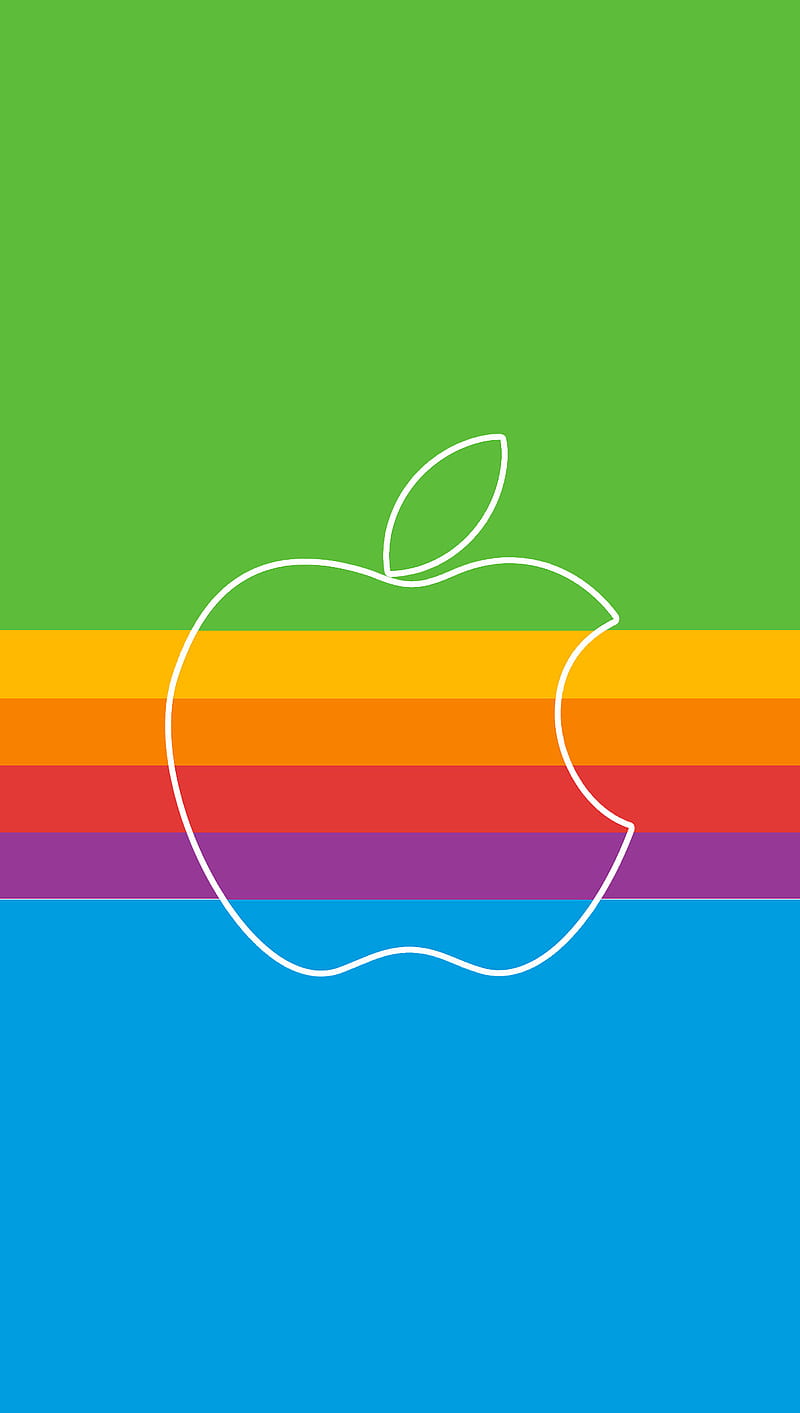 Rainbow apple HD wallpapers | Pxfuel
