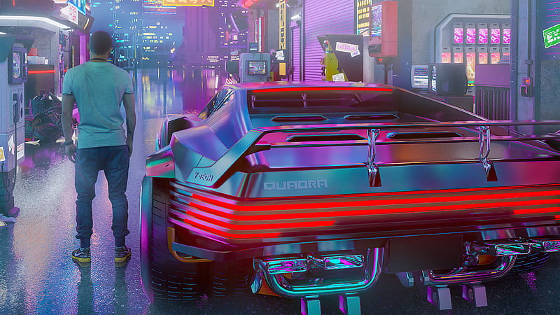 Quadra V Tech Cyberpunk 2077 Car , cyberpunk-2077, 2021-games, games, behance, retrowave, artist, artwork, digital-art, HD wallpaper