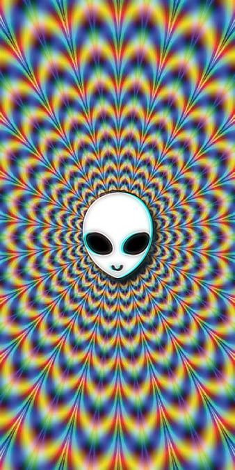 trippy alien background