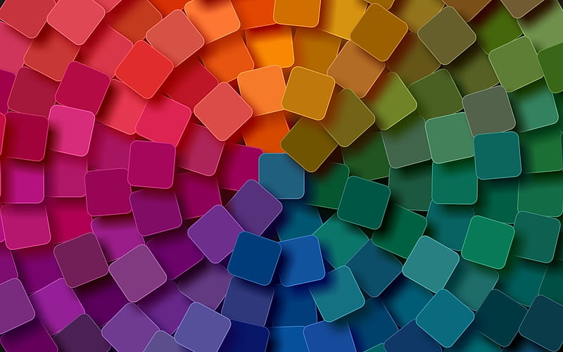 Rainbow Vectors, polygons, colors, rainbow, vector, abstract, HD wallpaper