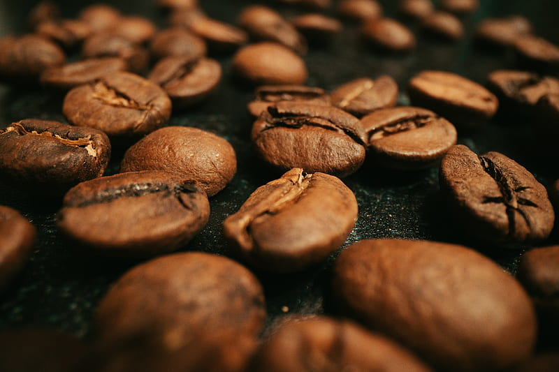 coffee beans, coffee, beans, roasting, brown, macro, HD wallpaper