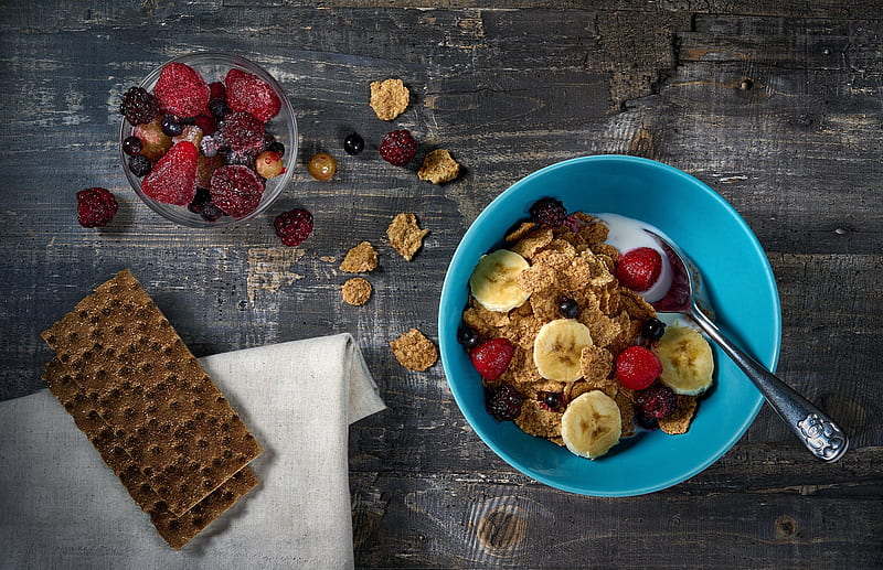 Food, Breakfast, Berry, Cereal, Fruit, Still Life, HD wallpaper