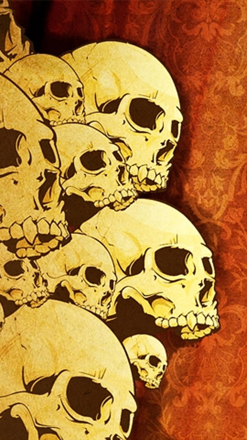 skulls by hard, sami, skulles, HD phone wallpaper