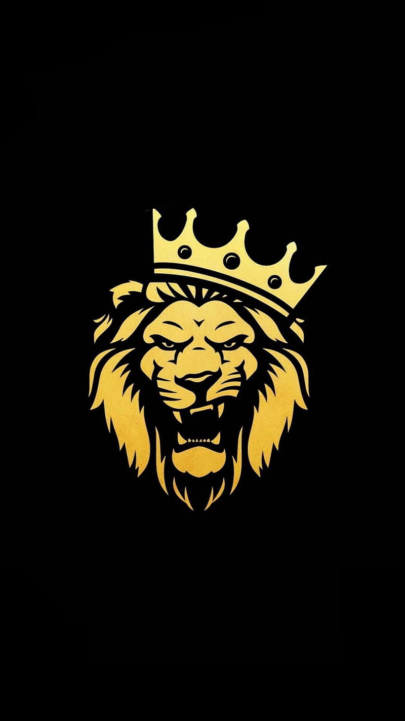 Lion, black, king, HD phone wallpaper | Peakpx