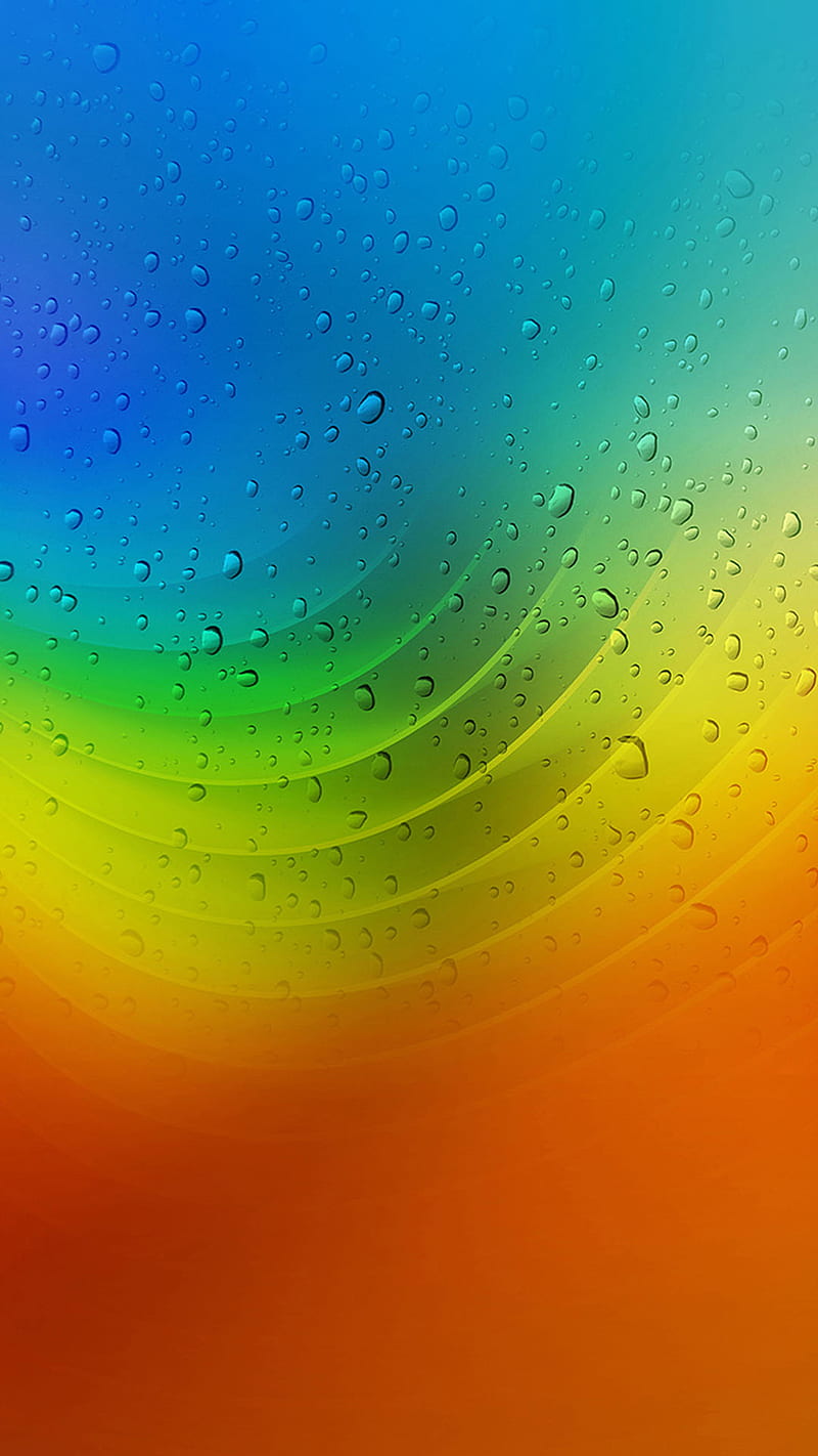 rainbow colors, color, droplet, drops, rainbow, water, HD phone wallpaper