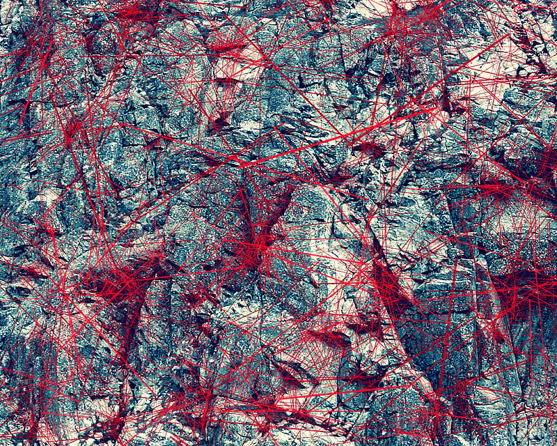 Rock Connect, art, blue, climbing, high tatras, mmmatus, modern, red, stone, HD wallpaper