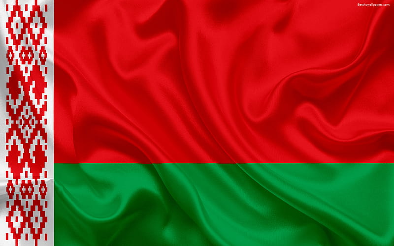 flag of Belarus, Europe, Belarus, flags of European countries, HD wallpaper