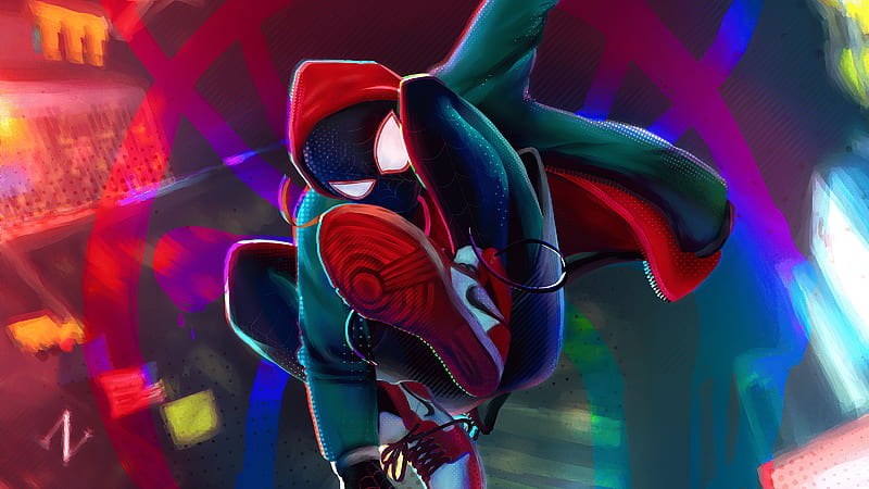 Spiderman Miles Artwork , spiderman, superheroes, artwork, artist, digital-art, behance, HD wallpaper