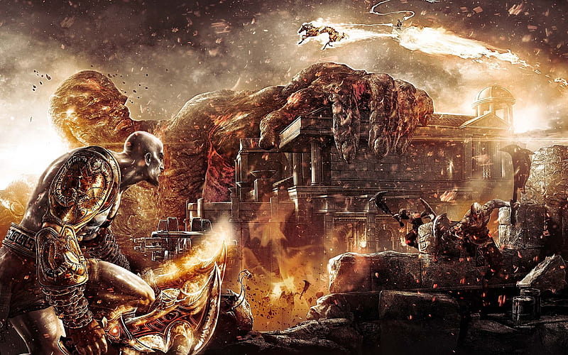 God of War Ragnarok Atreus Kratos Game Battle Art 4K Wallpaper iPhone HD  Phone 3591j