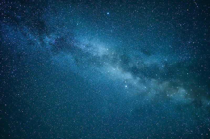 starry sky, nebula, falling stars, Space, HD wallpaper