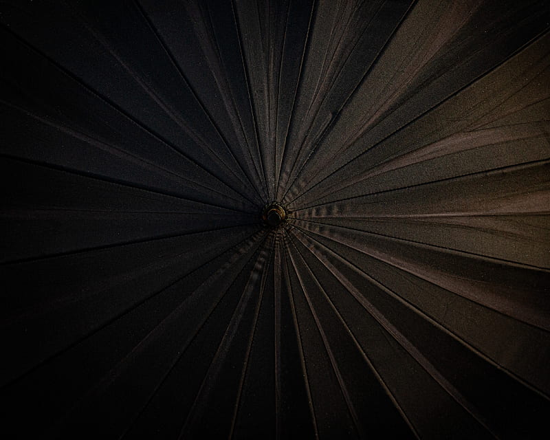 umbrella, aerial view, black, HD wallpaper
