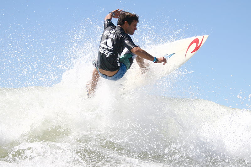 Surfer, male, wind, surf, man, surfing, sea, boy, water, HD wallpaper