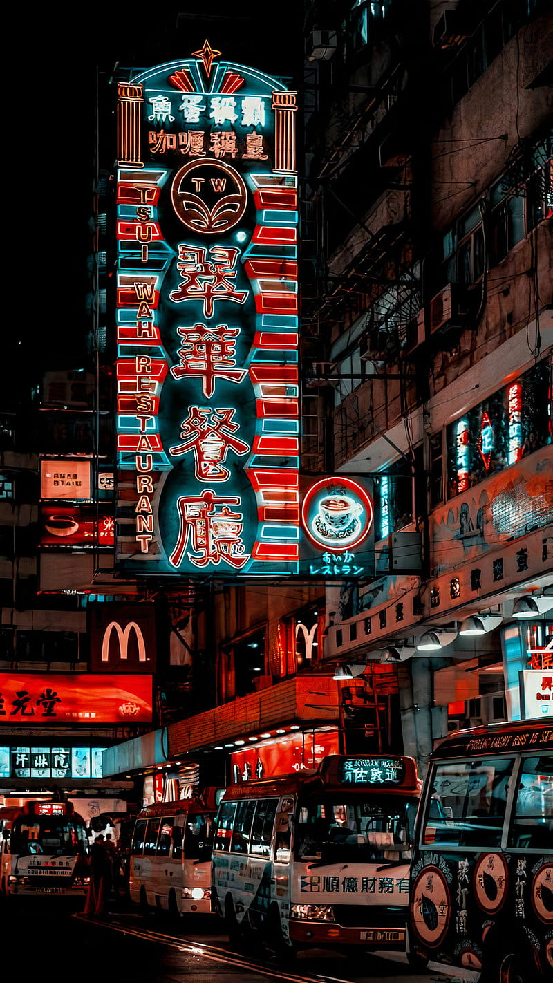 Man Made Osaka Phone, Night, Street, Japan, 1080x2400 Japan, HD