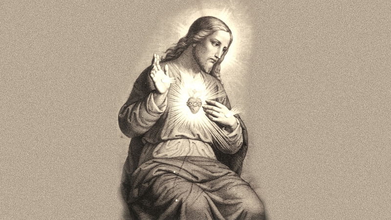Sacred Heart Of Jesus, HD wallpaper