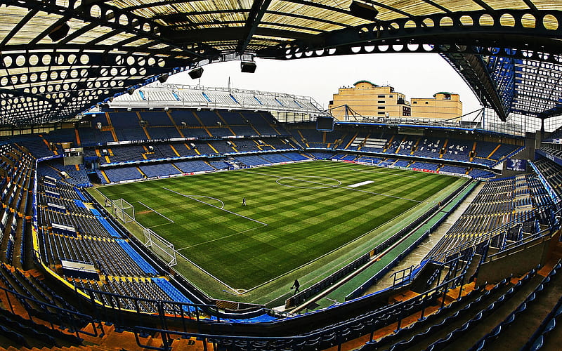 Stamford Bridge, Chelsea FC Stadium, English football stadium, London, England, football field, UK, HD wallpaper