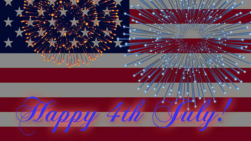 Colorful Fireworks US Flg 4th Of July 4th Of July HD wallpaper  Peakpx