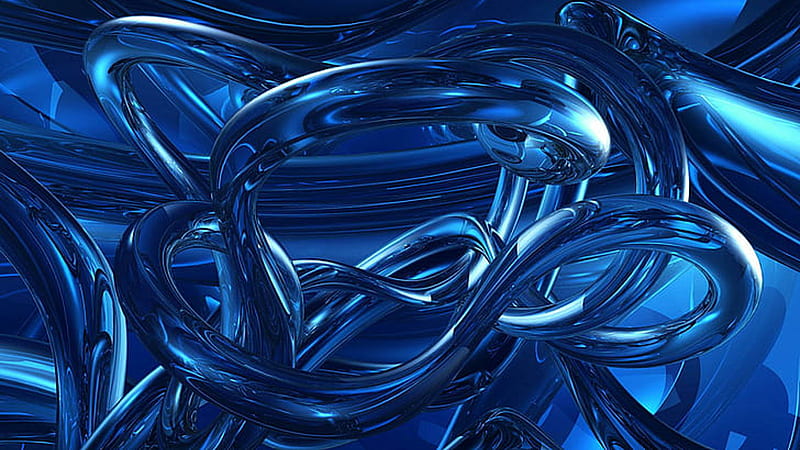 Glassy Pipe Dark Blue Links Dark Blue, HD wallpaper