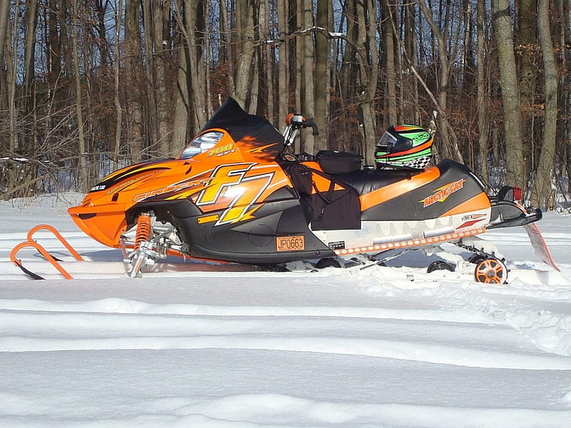Arctic Cat Fire Cat, thrill, Snowmobile, sled, ride, HD wallpaper