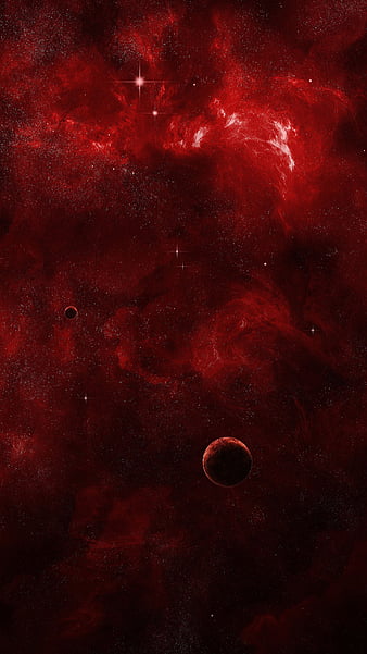 Red space, galaxy nebula, planet, red, shine, space, star, stars, HD phone  wallpaper | Peakpx