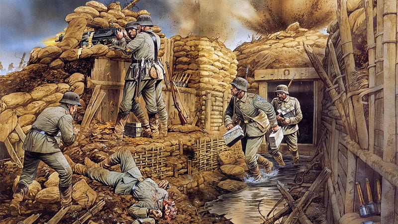World War One Art, Art, Artwork, World War One, HD wallpaper