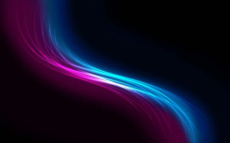 Neon pink, background, blue, dark abstract, glowing, loveurhunny
