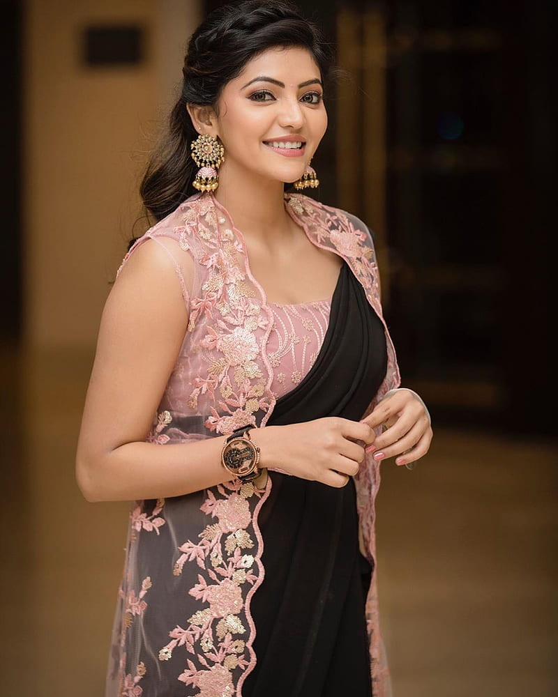 Athulya Ravi, actress, heroine, kollywood, tamil, telugu, tollywood, traditional beauty, HD phone wallpaper